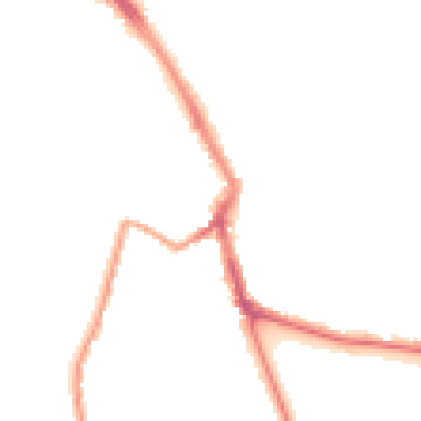 Night-time road noise heatmap for ME1 1EY