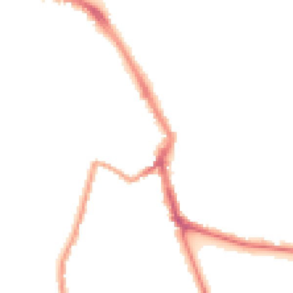 Night-time road noise heatmap for ME1 1EZ