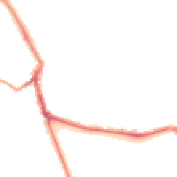 Night-time road noise heatmap for ME1 1FG