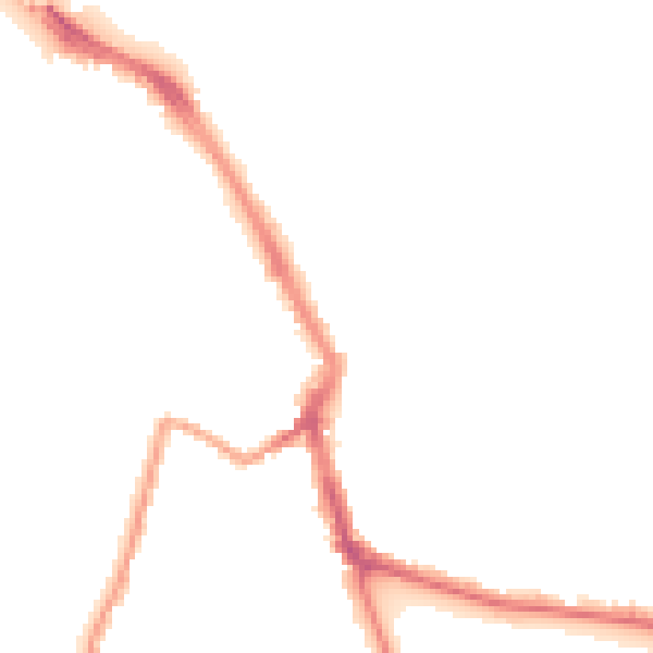 Night-time road noise heatmap for ME1 1FT