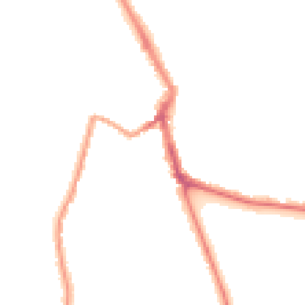 Night-time road noise heatmap for ME1 1HP