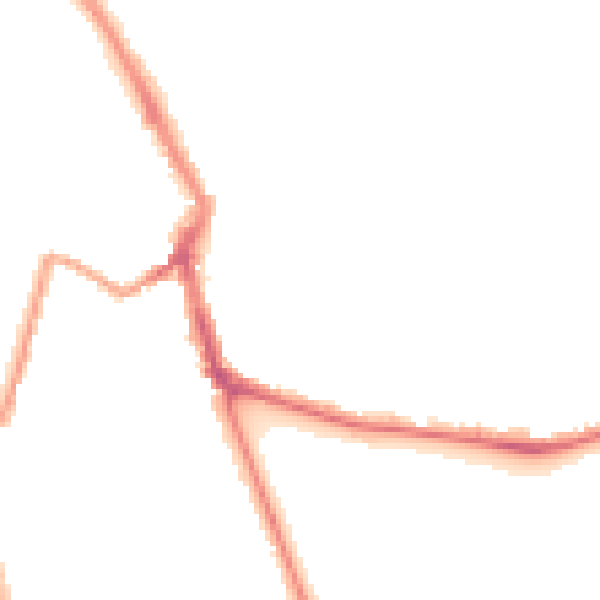 Night-time road noise heatmap for ME1 1LT
