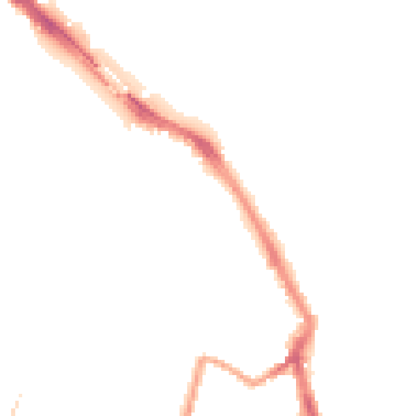 Night-time road noise heatmap for ME1 1LX