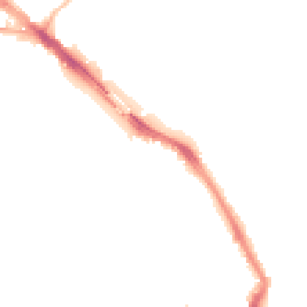 Night-time road noise heatmap for ME1 1PT