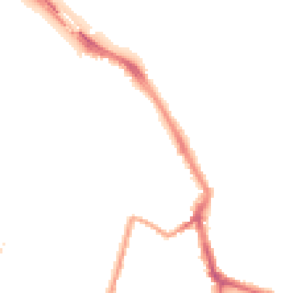 Night-time road noise heatmap for ME1 1RB