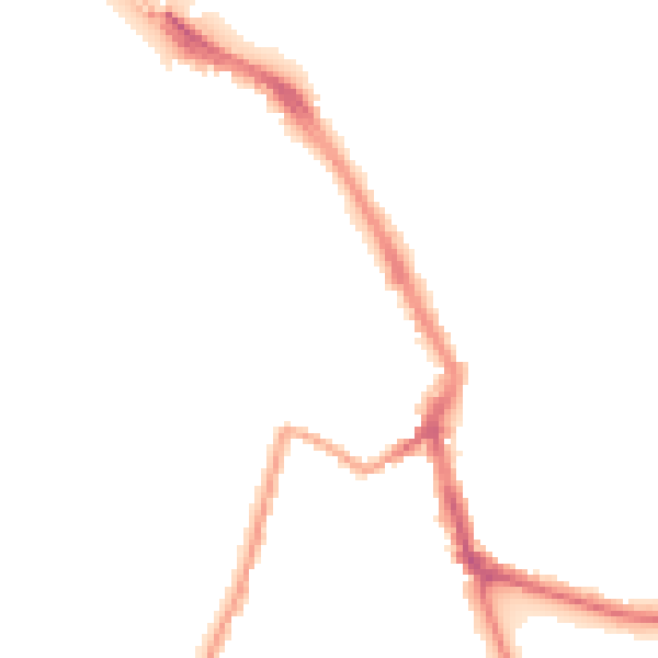 Night-time road noise heatmap for ME1 1RF