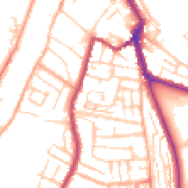 Daytime road noise heatmap for ME1 1TF