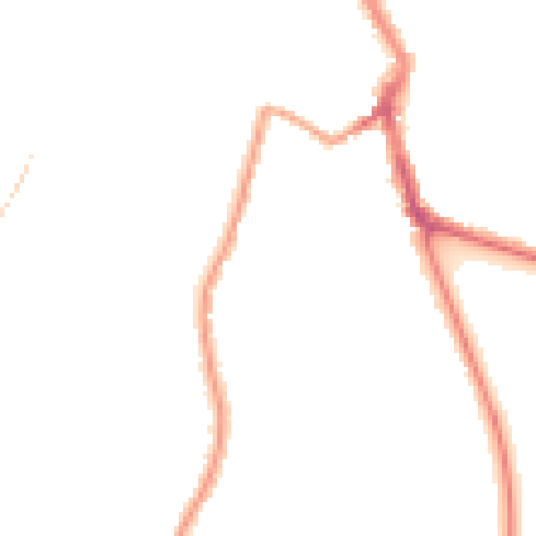 Night-time road noise heatmap for ME1 1TF