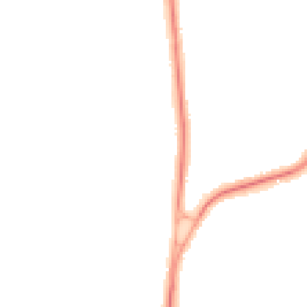 Night-time road noise heatmap for ME1 2BS