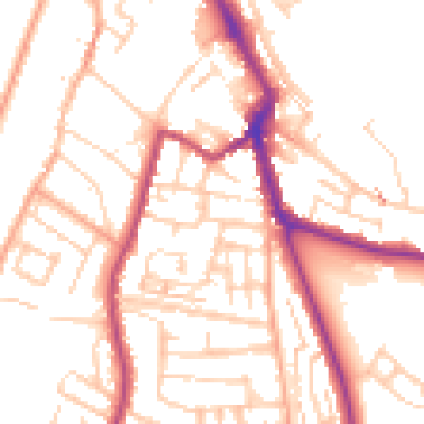 Daytime road noise heatmap for ME1 2FB