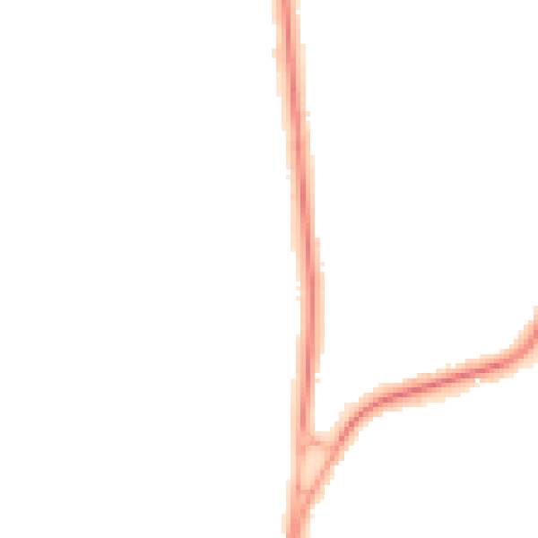 Night-time road noise heatmap for ME1 2TY