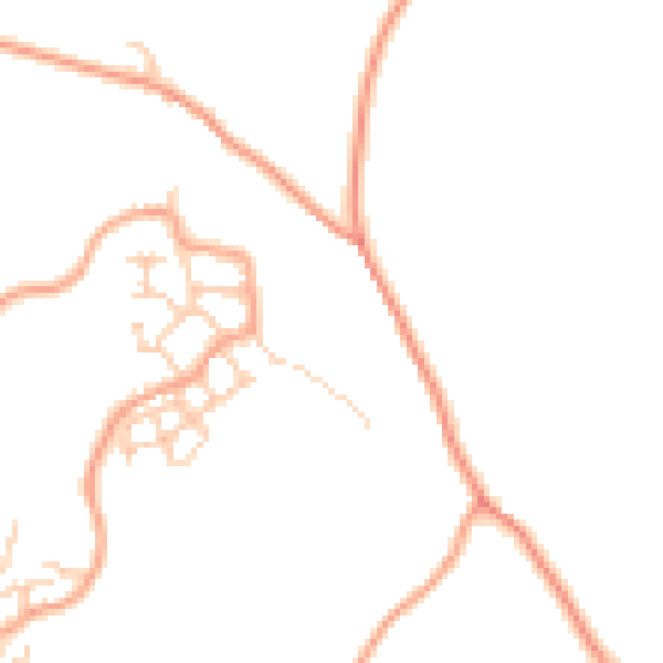 Daytime road noise heatmap for ME1 3AQ