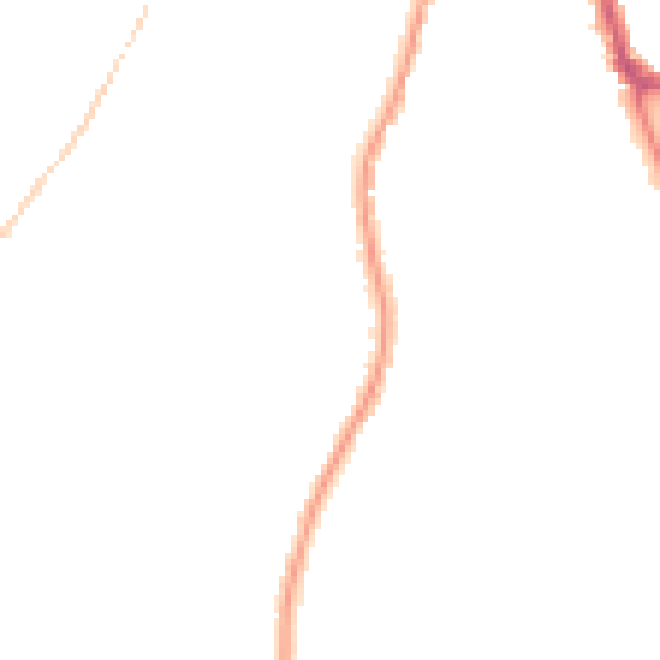 Night-time road noise heatmap for ME1 3DG