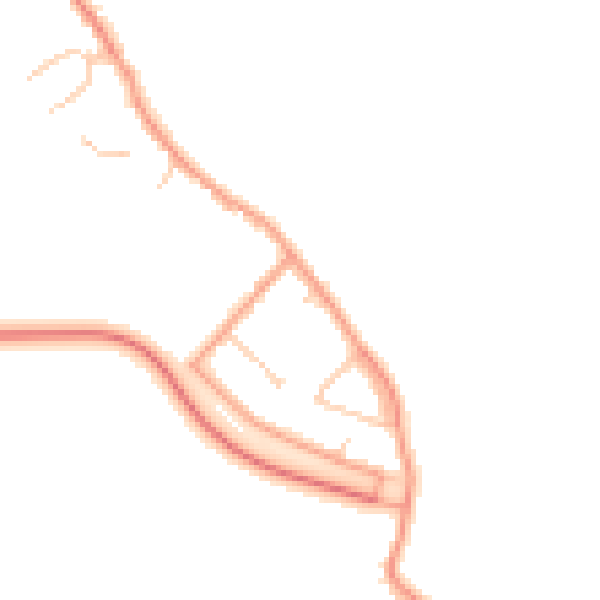 Daytime road noise heatmap for ME1 3FE