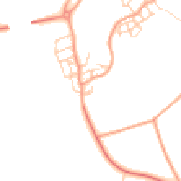 Daytime road noise heatmap for ME1 3FG