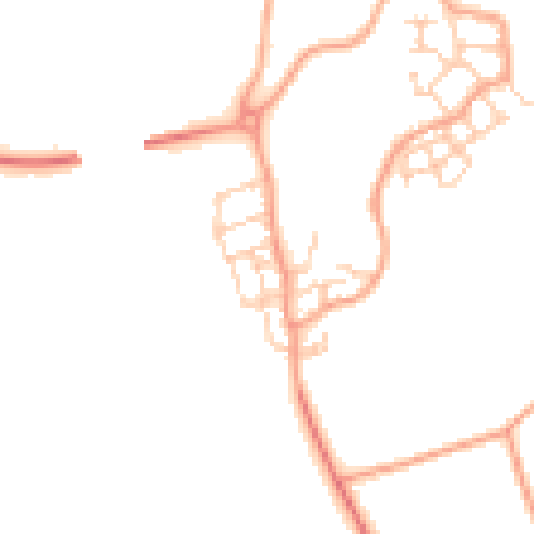 Daytime road noise heatmap for ME1 3FN