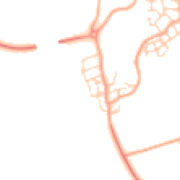 Daytime road noise heatmap for ME1 3FP