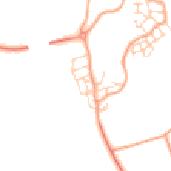 Daytime road noise heatmap for ME1 3FR