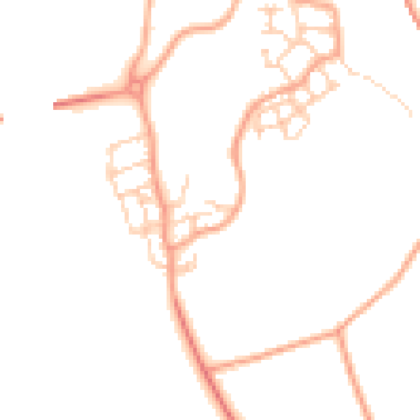 Daytime road noise heatmap for ME1 3FU