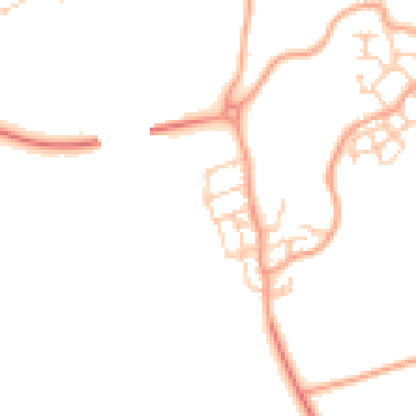 Daytime road noise heatmap for ME1 3FY
