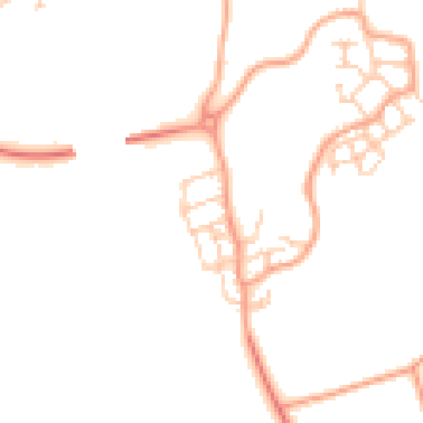 Daytime road noise heatmap for ME1 3GD
