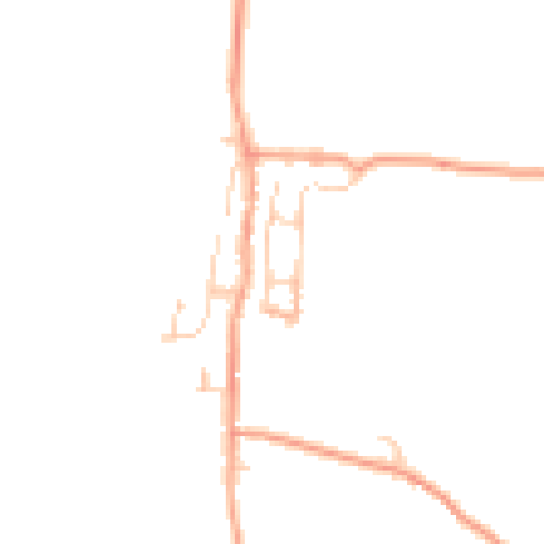 Daytime road noise heatmap for ME1 3GQ