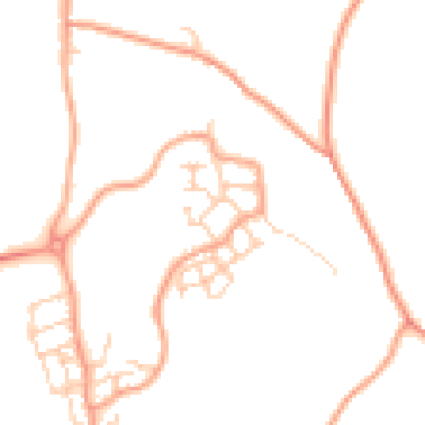 Daytime road noise heatmap for ME1 3GT