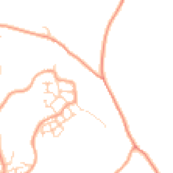 Daytime road noise heatmap for ME1 3QA