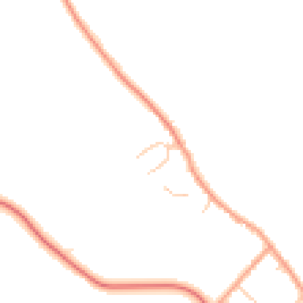 Daytime road noise heatmap for ME1 3RR