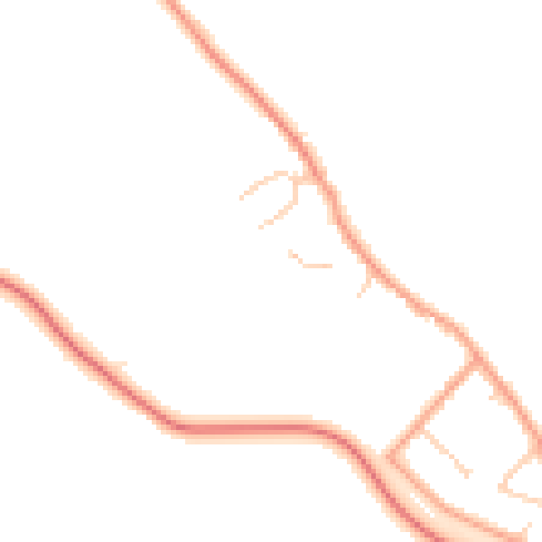 Daytime road noise heatmap for ME1 3SB