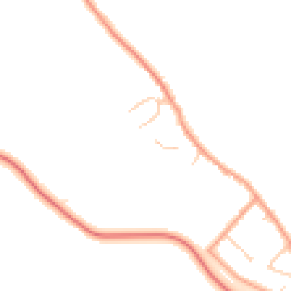 Daytime road noise heatmap for ME1 3SD