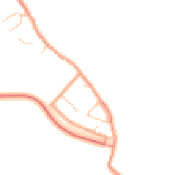 Daytime road noise heatmap for ME1 3SG