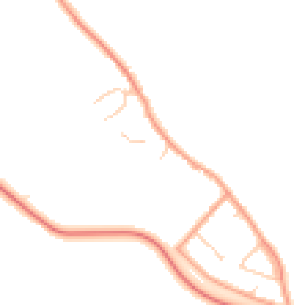 Daytime road noise heatmap for ME1 3SJ