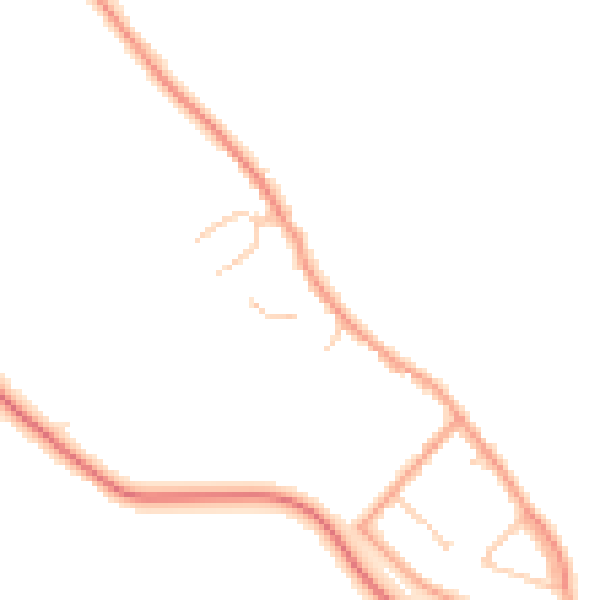 Daytime road noise heatmap for ME1 3SL