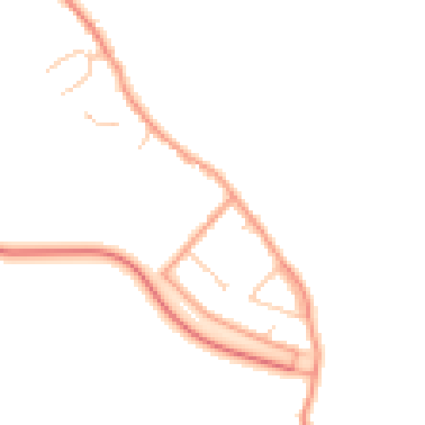 Daytime road noise heatmap for ME1 3SY