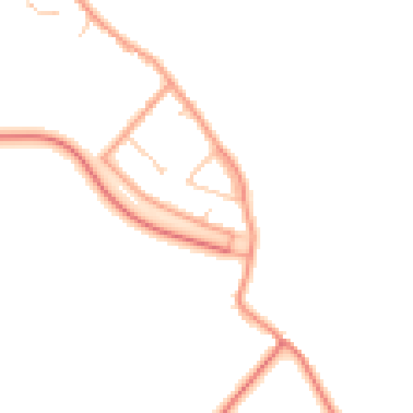 Daytime road noise heatmap for ME1 3TB