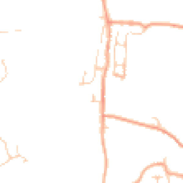 Daytime road noise heatmap for ME1 3UU