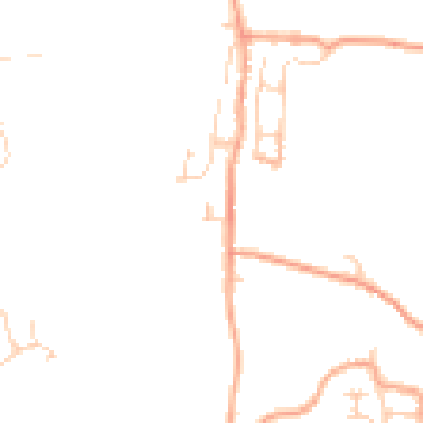 Daytime road noise heatmap for ME1 3UX