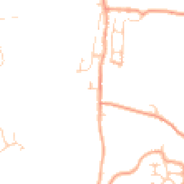 Daytime road noise heatmap for ME1 3UZ