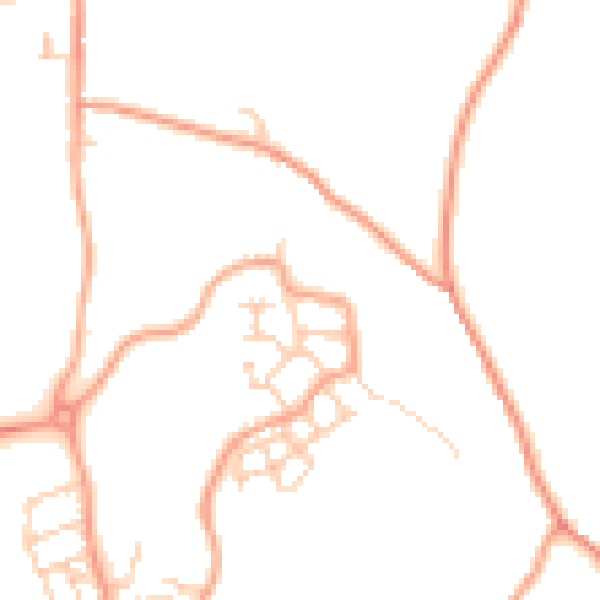 Daytime road noise heatmap for ME1 3WH