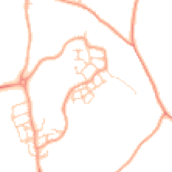 Daytime road noise heatmap for ME1 3WJ