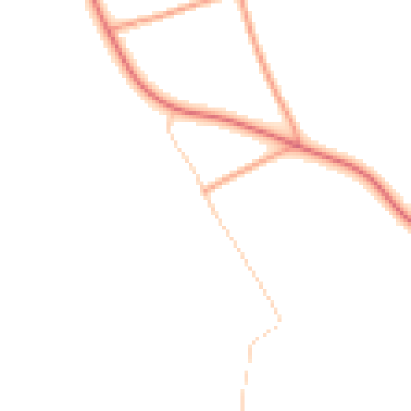 Daytime road noise heatmap for ME1 3XY