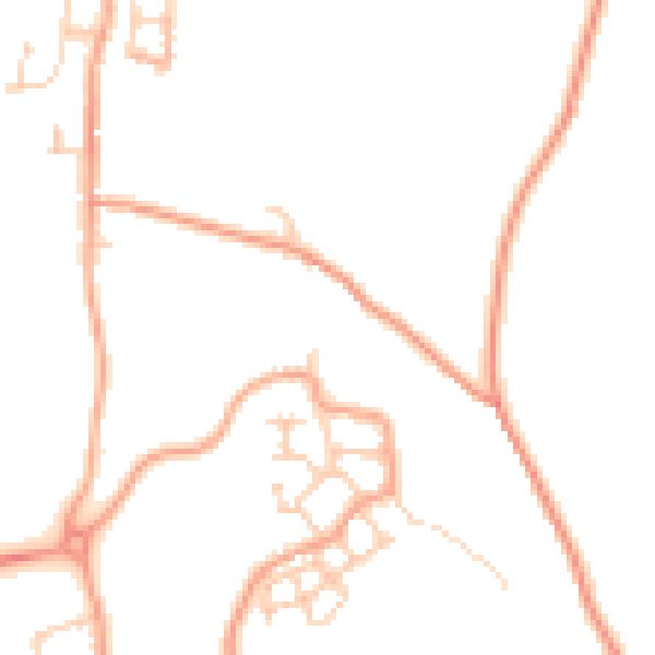 Daytime road noise heatmap for ME1 3YR