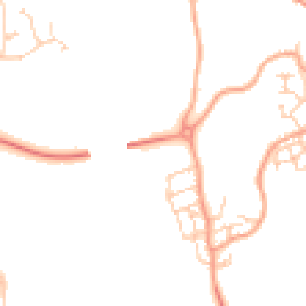 Daytime road noise heatmap for ME1 3ZH