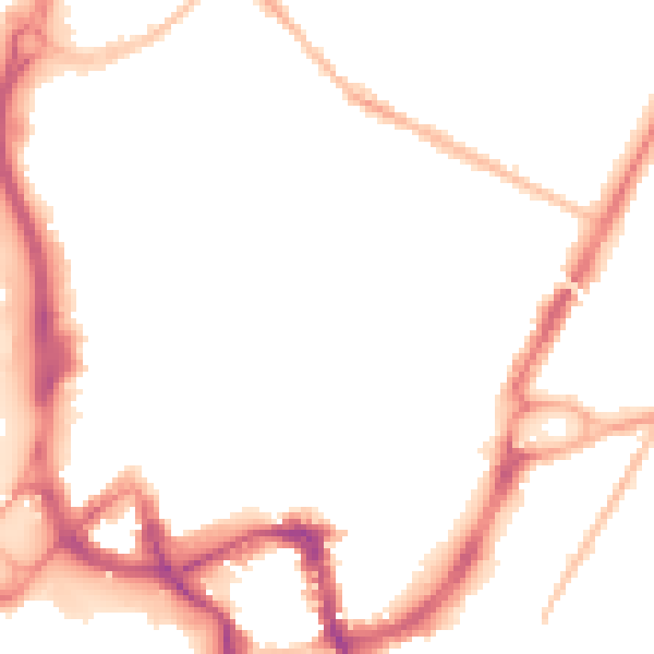 Night-time road noise heatmap for ME14 1BJ