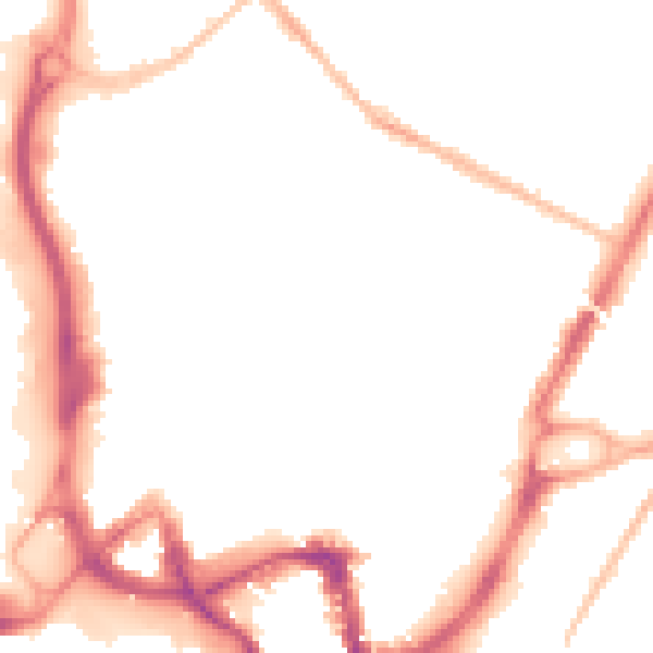 Night-time road noise heatmap for ME14 1DG