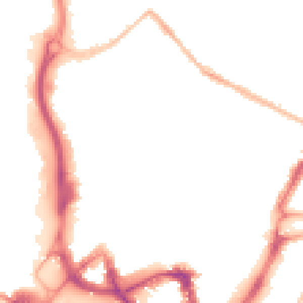 Night-time road noise heatmap for ME14 1EB