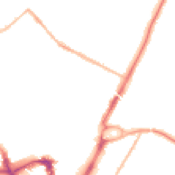 Night-time road noise heatmap for ME14 1EQ