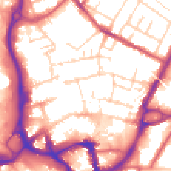 Daytime road noise heatmap for ME14 1FG