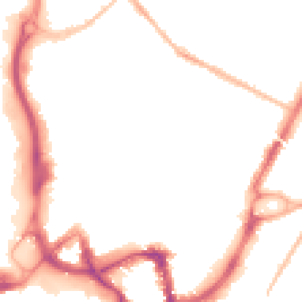 Night-time road noise heatmap for ME14 1FG